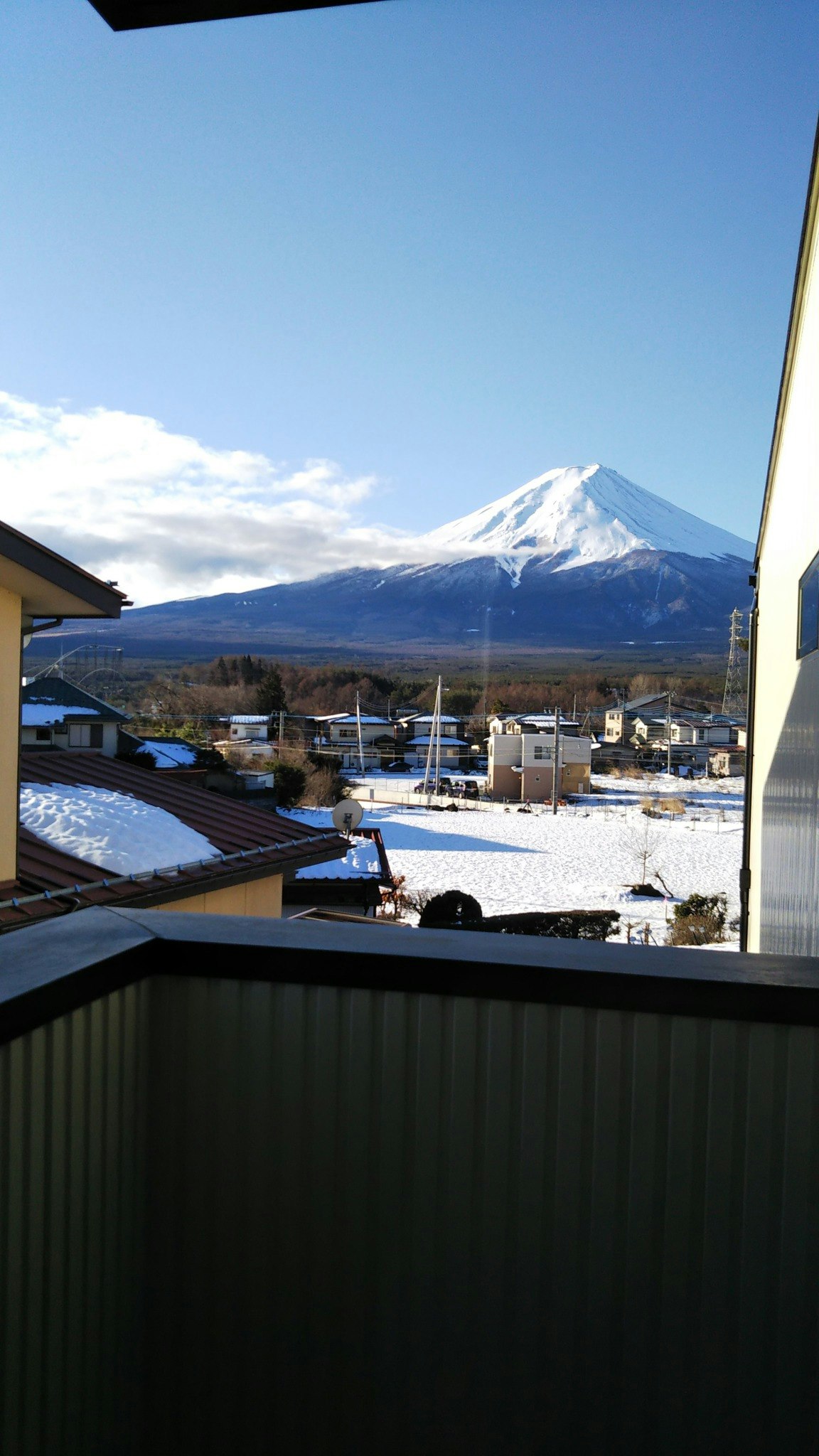 富士山の見える2段ベッドの部屋